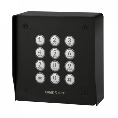 BPT BLMK/S Black painted standalone surface keypad panel c/w keypad module